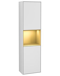 Villeroy und Boch Finion cabinet G470HFMT 41.8x151.6cm, right, Emotion, shelf gold matt lacquer, white matt lacquer