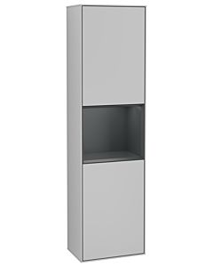 Villeroy und Boch Finion cabinet G470HGGJ 41.8x151.6cm, right, Emotion, shelf Midnight Blue Matt Lacquer , light gray matt