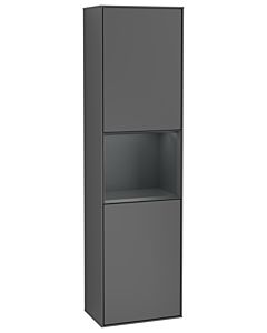 Villeroy und Boch Finion Hochschrank G470HGGK 41,8x151,6cm, rechts, Emotion, Regal Midnight Blue Matt Lacquer, Anthracite matt