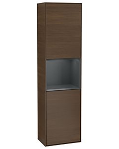 Villeroy und Boch Finion Hochschrank G470HGGN 41,8x151,6cm, rechts, Emotion, Regal Midnight Blue Matt Lacquer, Walnut veneer