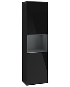 Villeroy und Boch Finion Hochschrank G470HGPH 41,8x151,6cm, rechts, Emotion, Regal Midnight Blue Matt Lacquer, Glossy Black Lacquer