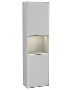 Villeroy und Boch Finion Hochschrank G470HHGJ 41,8x151,6cm, rechts, Emotion, Regal Sand Matt Lacquer, Light grey matt