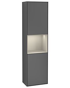 Villeroy und Boch Finion cabinet G470HHGK 41.8x151.6cm, right, Emotion, shelf Sand Matt Lacquer , anthracite matt