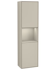 Villeroy und Boch Finion Hochschrank G470HHHH 41,8x151,6cm, rechts, Emotion, Regal Sand Matt Lacquer, Sand Matt Lacquer