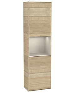 Villeroy und Boch Finion cabinet G470HHPC 41.8x151.6cm, right, Emotion, shelf Sand Matt Lacquer , Oak Veneer