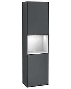 Villeroy und Boch Finion Hochschrank G470MTHG 41,8x151,6cm, rechts, Emotion, Regal White Matt Lacquer, Midnight Blue Matt Lacquer
