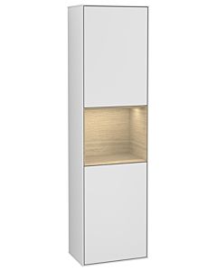Villeroy und Boch Finion Hochschrank G470PCMT 41,8x151,6cm, rechts, Emotion, Regal Oak Venerr, White matt lacquer