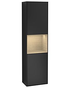 Villeroy und Boch armoire Finion G470PCPD 41.8x151.6cm, droite, Emotion, étagère Oak Venerr, laqué noir mat