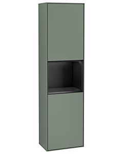 Villeroy und Boch Finion cabinet G470PDGM 41.8x151.6cm, right, Emotion, shelf Black Matt Lacquer , Olive Matt Lacquer