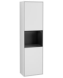 Villeroy und Boch Finion Hochschrank G470PDMT 41,8x151,6cm, rechts, Emotion, Regal Black matt lacquer, White matt lacquer
