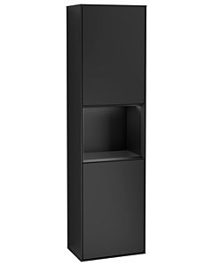 Villeroy und Boch Finion Hochschrank G470PDPD 41,8x151,6cm, rechts, Emotion, Regal Black matt lacquer, Black matt lacquer