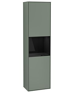 Villeroy und Boch armoire Finion G470PHGM 41.8x151.6cm, droite, émotion, étagère Glossy Black Lacquer , Olive Matt Lacquer
