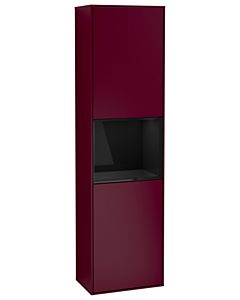 Villeroy und Boch armoire Finion G470PHHB 41.8x151.6cm, droite, émotion, étagère Glossy Black Lacquer , Peony Matt