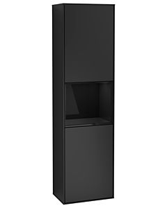 Villeroy und Boch Finion Hochschrank G470PHPD 41,8x151,6cm, rechts, Emotion, Regal Glossy Black Lacquer, Black matt lacquer