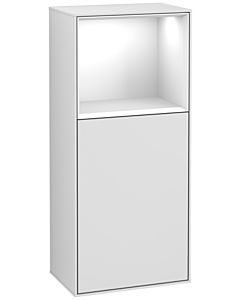 Villeroy und Boch armoire latérale Finion G500GFMT 41.8x93.6cm, gauche, émotion, étagère au dessus Glossy White , laqué blanc mat