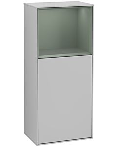 Villeroy und Boch Finion Seitenschrank G500GMGJ 41,8x93,6cm, links, Emotion, Regal oben Olive Matt, Light grey matt