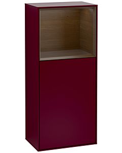 Villeroy und Boch Finion armoire latérale G500GNHB 41.8x93.6cm, gauche, émotion, étagère au dessus placage noyer, Peony Matt
