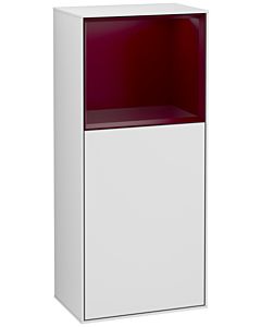 Villeroy und Boch Finion side cabinet G500HBMT 41.8x93.6cm, left, Emotion, top shelf Peony Matt , white matt lacquer