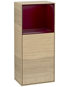 Villeroy und Boch Finion armoire latérale G500HBPC 41.8x93.6cm, gauche, émotion, étagère au-dessus Peony Matt , Oak Veneer