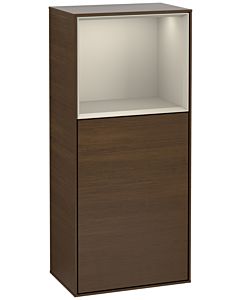Villeroy und Boch Finion side cabinet G500HHGN 41.8x93.6cm, left, Emotion, shelf above Sand matt, Sand veneer