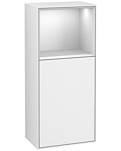 Villeroy und Boch Finion Seitenschrank G500MTGF 41,8x93,6cm, links, Emotion, Regal oben White Matt, Glossy white lacquer