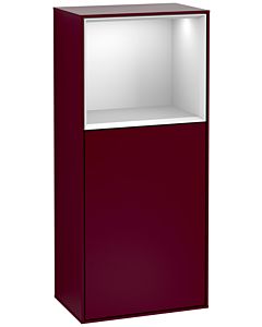 Villeroy und Boch Finion armoire latérale G500MTHB 41.8x93.6cm, gauche, émotion, étagère au-dessus White Matt , Peony Matt
