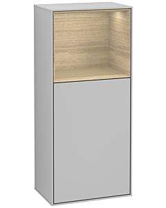Villeroy und Boch Finion armoire latérale G500PCGJ 41.8x93.6cm, à gauche, l&#39; émotion, étagère au- dessus Oak Veneer , la lumière gris mat