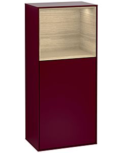 Villeroy und Boch Finion side cabinet G500PCHB 41.8x93.6cm, left, Emotion, shelf above Oak Veneer , Peony Matt