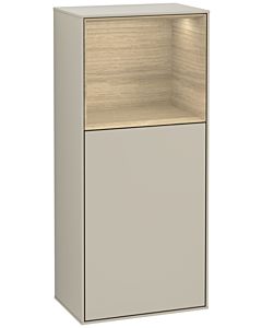 Villeroy und Boch Finion Seitenschrank G500PCHH 41,8x93,6cm, links, Emotion, Regal oben Oak Veneer, Sand Matt Lacquer