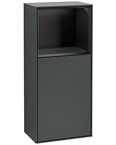 Villeroy und Boch Finion Seitenschrank G500PDHG 41,8x93,6cm, links, Emotion, Regal oben Black matt, Midnight Blue Matt Lacquer