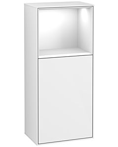 Villeroy und Boch Finion armoire latérale G510GFGF 41.8x93.6cm, à droite, l&#39; émotion, étagère au- dessus Glossy White , laque blanc brillant