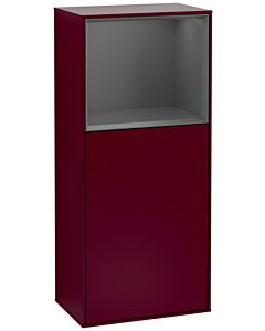 Villeroy und Boch Finion Seitenschrank G510GKHB 41,8x93,6cm, rechts, Emotion, Regal oben Anthracite matt, Peony Matt