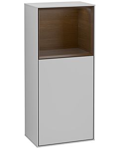 Villeroy und Boch Finion side cabinet G510GNGJ 41.8x93.6cm, right, Emotion, shelf above walnut veneer, light gray matt