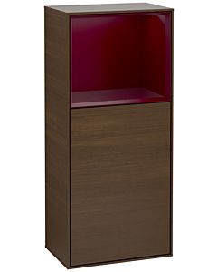 Villeroy und Boch Finion armoire latérale G510HBGN 41.8x93.6cm, droit, émotion, étagère au- dessus Peony Matt , Peony Matt placage
