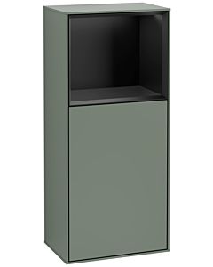 Villeroy und Boch Armoire latérale Finion G510PDGM 41.8x93.6cm, droite, émotion, plateau noir mat, Olive Matt Lacquer