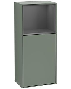 Villeroy und Boch Finion armoire latérale G520GKGM 41.8cm, à gauche, la station de charge, l&#39; émotion, l&#39; étagère Anthracite Matt , Olive Matt Lacquer