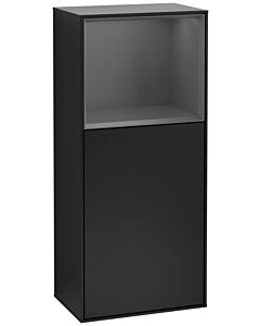Villeroy und Boch Finion Seitenschrank G520GKPD 41,8cm, links, Ladestation, Emotion, Regal Anthracite Matt Lacquer, Black matt lacquer