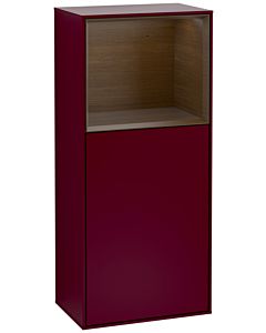 Villeroy und Boch Finion Seitenschrank G520GNHB 41,8cm, links, Ladestation, Emotion, Regal Walnut veneer, Peony Matt