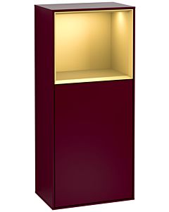 Villeroy und Boch Finion side cabinet G520HFHB 41.8cm, left, charging station, Emotion, shelf gold matt Peony Matt , Peony Matt