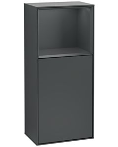 Villeroy und Boch Finion armoire latérale G520HGHG 41.8cm, gauche, station de charge, emotion, étagère Midnight Blue Matt Lacquer , Midnight Blue Matt Lacquer