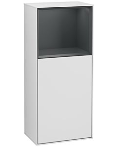 Villeroy und Boch Finion Seitenschrank G520HGMT 41,8cm, links, Ladestation, Emotion, Regal Midnight Blue Matt Lacquer, White matt lacquer