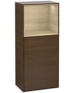 Villeroy und Boch Finion armoire latérale G520PCGN 41.8cm, gauche, station de charge, Emotion, étagère Oak Venerr, placage noyer