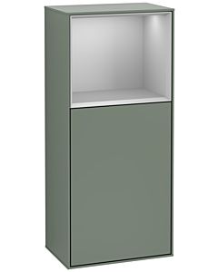 Villeroy und Boch Finion armoire latérale G530GJGM 41.8cm, à droite, la station de charge, Expression, étagère gris mat Laque, Olive Matt Lacquer