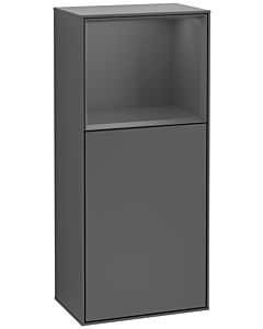 Villeroy und Boch Finion armoire latérale G530GKGK 41,8 cm, droite, borne de charge, emotion, étagère Anthracite Matt , anthracite mat