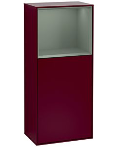 Villeroy und Boch Finion Seitenschrank G530GMHB 41,8cm, rechts, Ladestation, Emotion, Regal Olive Matt Lacquer, Peony Matt