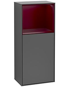 Villeroy und Boch Finion armoire latérale G530HBGK 41.8cm, à droite, la station de charge, l&#39; émotion, l&#39; étagère Peony Matt , mat anthracite