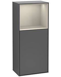 Villeroy und Boch Finion armoire latérale G530HHGK 41.8cm, à droite, la station de charge, l&#39; émotion, étagère Sand Matt Lacquer , anthracite mat