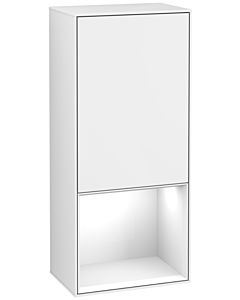 Villeroy und Boch armoire latérale Finion G540GFGF 41.8cm, gauche, émotion, étagère en dessous Glossy White , laqué blanc brillant