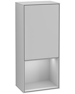 Villeroy und Boch Finion armoire latérale G540GJGJ 41,8 cm, gauche, Emotion, étagère sous gris clair mat, gris clair mat