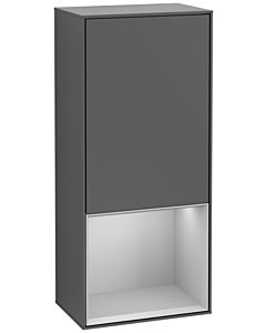 Villeroy und Boch Finion armoire latérale G540GJGK 41,8 cm, gauche, émotion, étagère en dessous gris clair mat, anthracite mat